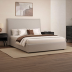 Edge Gas Lift Bed Frame Latte