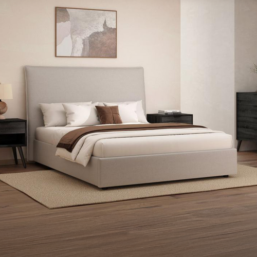 Edge Gas Lift Bed Frame Latte
