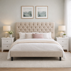Essentials Tufted Bed Frame with USB