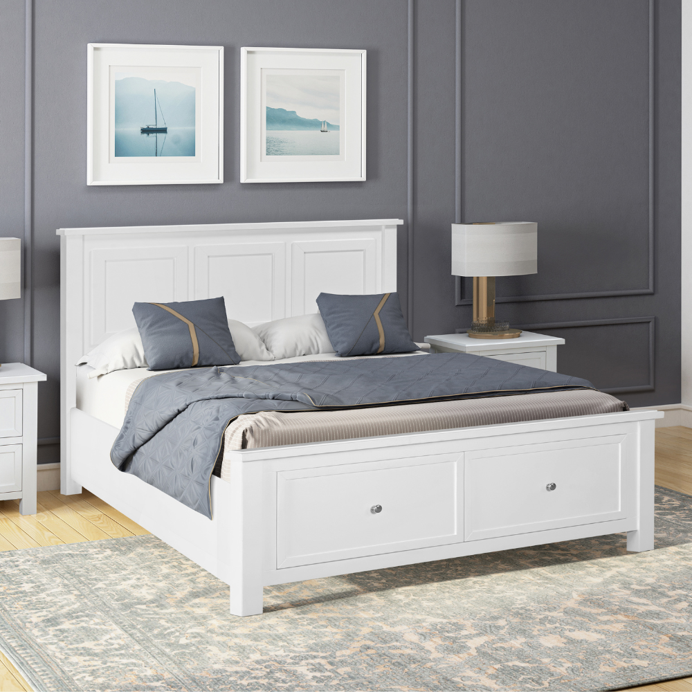 Hamptons 2 Draw Bed Frame