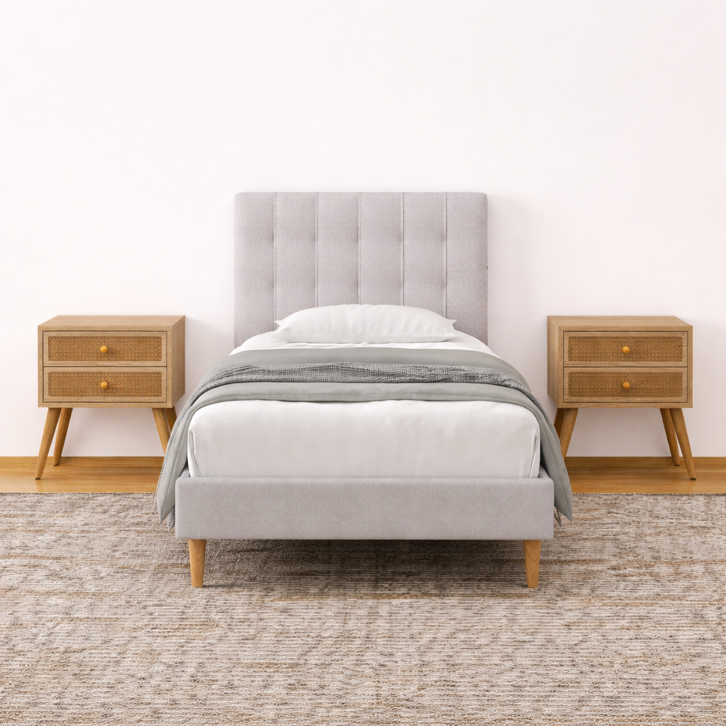 Mason Upholstered Bed Frame With USB