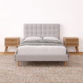 Mason Upholstered Bed Frame With USB