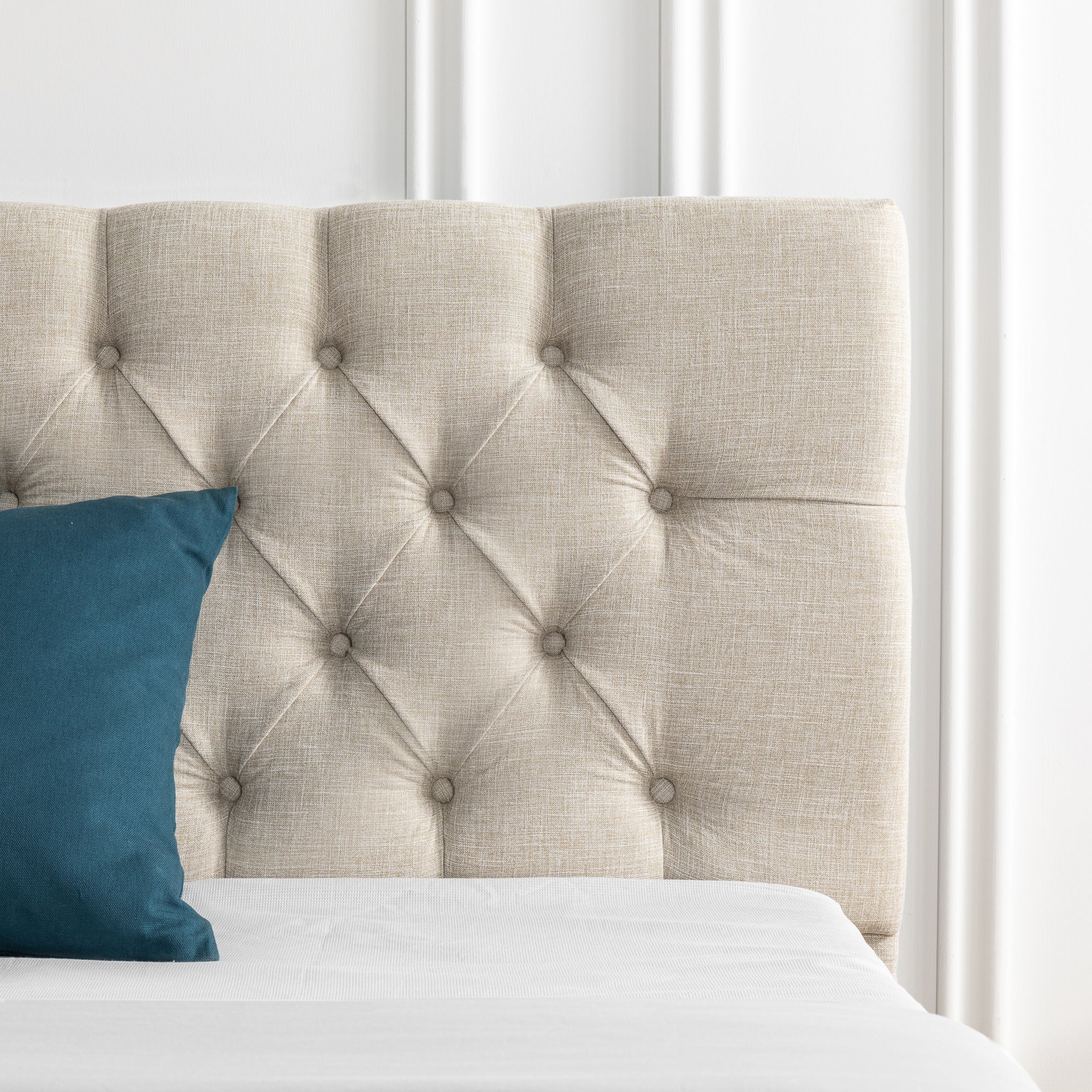 Essentials Tufted Bed Frame with USB