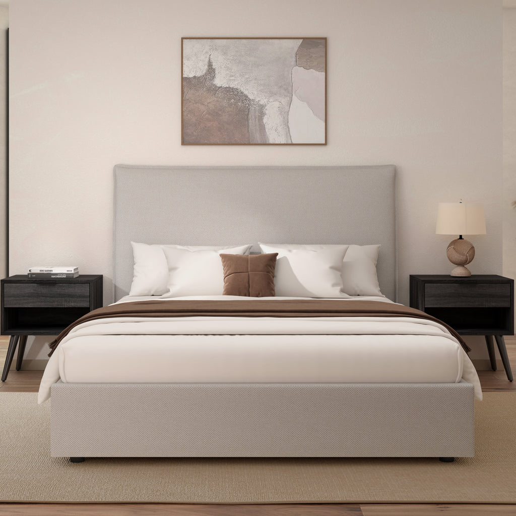 Edge Gas Lift Bed Frame Latte