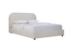 Lola Upholstered Queen Bed Frame Cream